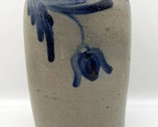 Antique Salt Glaze Stoneware Crock
