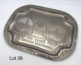 1926 Philadelphia Sesquicentennial Drinks Tray
