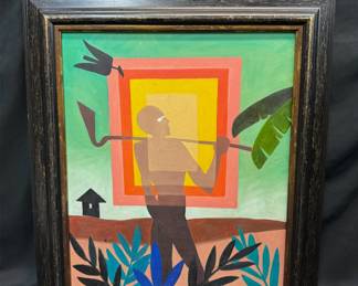 Aaron Douglas (1899 - 1979), Oil on Board