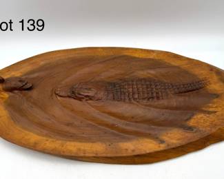 Howard K Suzuki 'Unsuspecting' Wood Carving