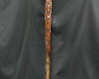 Hand Carved Wooden Walking Stick