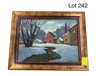 Seascape Oil Painting by Richard Packer (1916-1998)