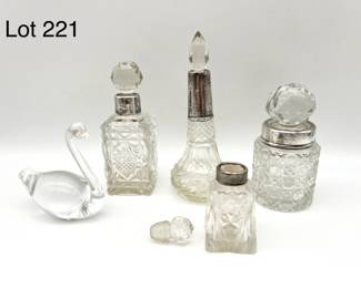Lot of Assorted Antique Scent Bottles