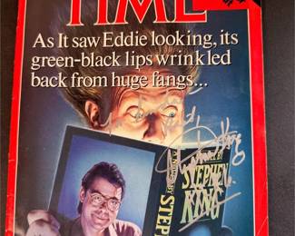 Signed 1986 TIME Magazine Stephen King