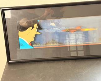 Batman circa 1960s Watercolor Art Signed