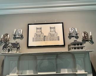 Silver plated sconces