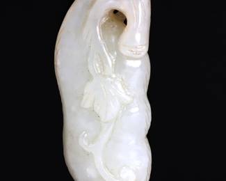 Lot 161 Light Green Jade Eggplant Pendant