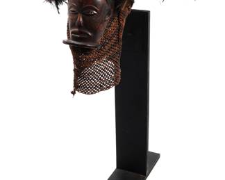Lot 372 Chokwe Angola Wood Carved Ceremonial Mask