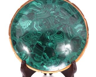 Lot 250 Lovely Natural Malachite Bowl