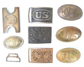 Lot 113 Collection of US Belt Buckles