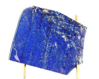 Lot 254 Gorgeous Raw Slab of Lapis Lazuli on Stand