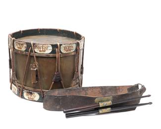 Lot 144 Early English 101st Regiment Drum Leather Sling, 19th century