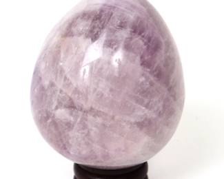 Lot 257 Fine Polished Amethyst Mineral Specimen, Egg Shaped