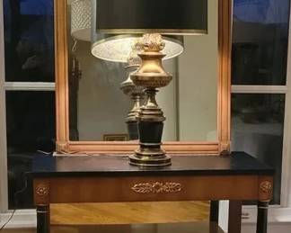 Neoclassical vintage mirrored back Console Mirror separate
