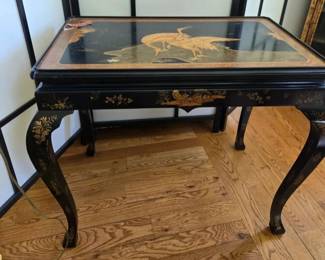 Side Table from Baker "Stately Homes Collection" Pristine condition Top: 31" X 20" Legs at top: 34"W 27 1/2" H