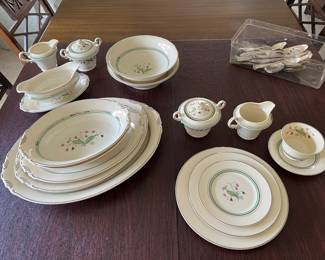 Syracuse china "Coralbel" service for 12 plus serving pieces....