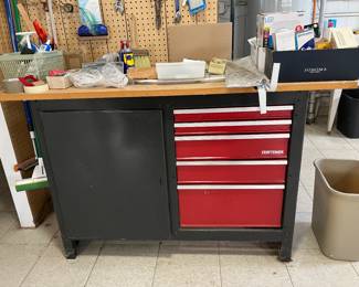 Craftsman workbench and tools....