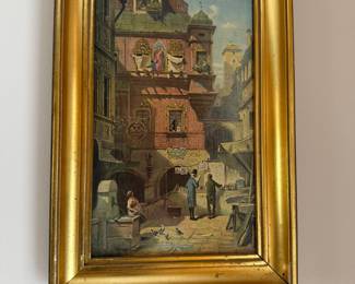 Federico Moja "Glimpse of the City" Lithograph