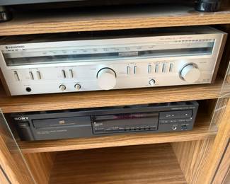 Kenwood AM/FM Stereo Receiver Amplifier – KR-710, Sony Single Disc CD Player – CDP-397