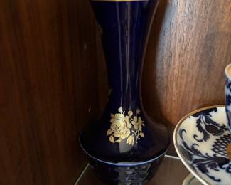 Bareuther Waldsassen Bavaria Echt Cobalt Vase