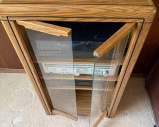 Oak Stereo Cabinet