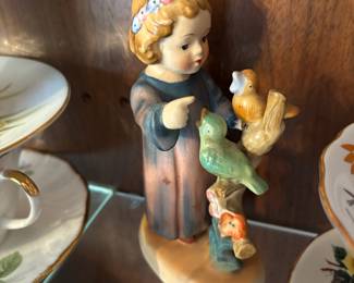 American Children Occupied Japan Singing Teacher Girl Ceramic Figurine