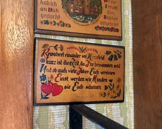German Quote Wood Plaques