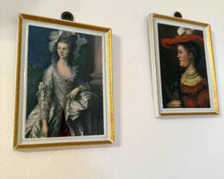 Framed Portrait Print of The Honorable Mrs Graham, Framed Portrait Print of Saskia van Uylenburgh