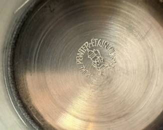 Pewter Cups with Embossed Designs