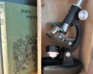 Hereos of the Cross by John Paton, Microscope with Box