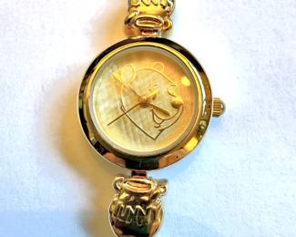 Winnie The Pooh Gold Tone Watch