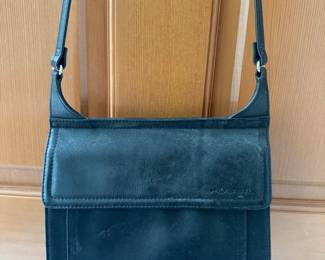 Fossil Black Leather Crossbody Bag