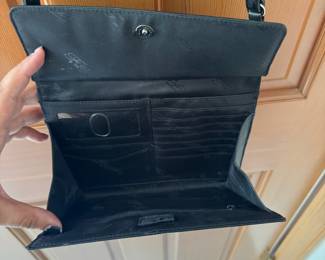 Fossil Black Leather Crossbody Bag
