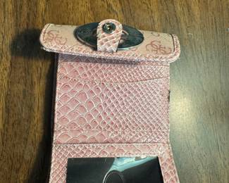 Guess Peach Monogrammed Wallet