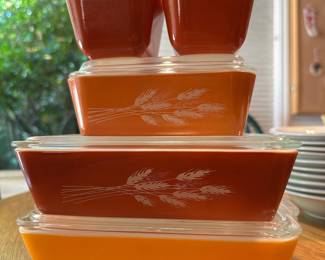Pyrex Autumn Harvest Refrigerator Dishes