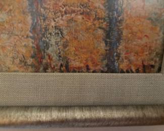 Framed Reproduction Print ""Poplars on the Banks of the Epte" by Claude Monet