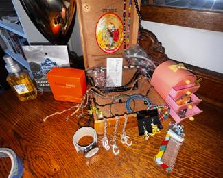 Ecos Breeze Room Spray, Clinique Happy For Men Cologne, Assortment of Jewelry