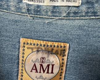 AMI Denim Button Up Long Sleeve – Size XL