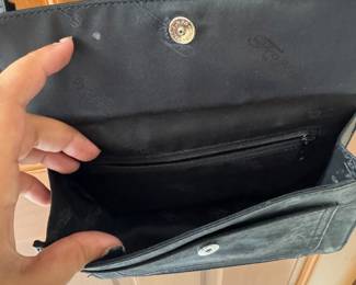 Fossil Black Leather Crossbody Bag