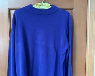Sag Harbor Cobalt Blue Crewneck Sweater