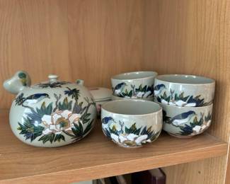 Japanese Kutani Ware 6 Piece Tea Set