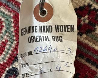 Genuine Hand Woven Oriental Rug – 6' x 4'