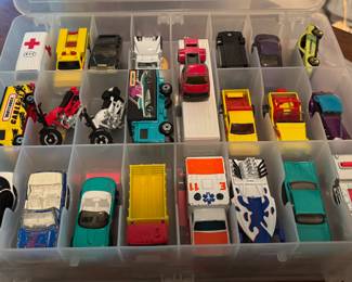 Assortment of Hotwheels, Maisto and Matchbox Cars