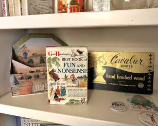 Seasons 2-Slot Mail Sorter with Drawer, Good Housekeeping's Best Book of Fun and Nonsense by Pauline Rush Evans, Cavalier Hand Finished Wood Chess Set