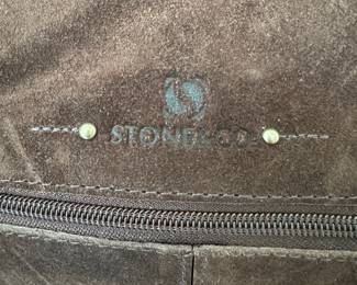 Stone & Co. Brown Suede Leather Purse