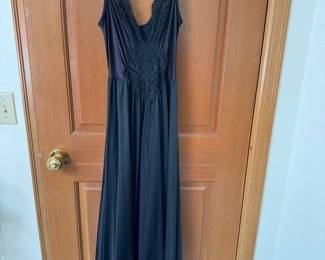 Black Lace Top Negligee Dress
