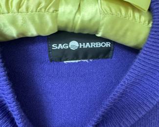 Sag Harbor Cobalt Blue Crewneck Sweater