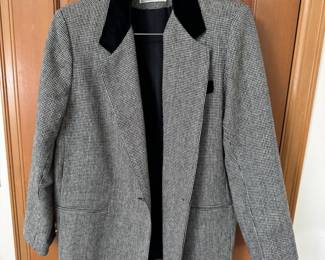 Dumas Black & White Tweed Blazer