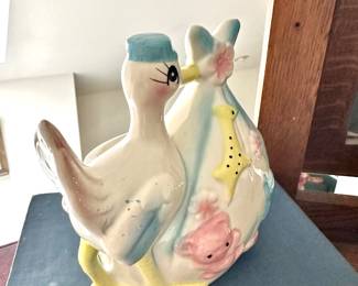 Ceramic Stork Planter/Vase