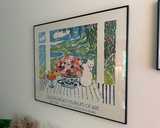 Framed John Botz Laguna Beach Museum Of Art Poster